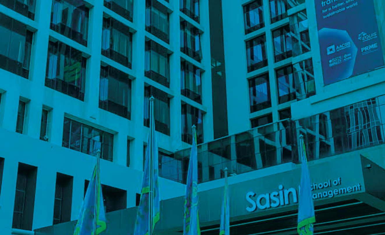 Sasin's focus on sustainability and entrepreneurship